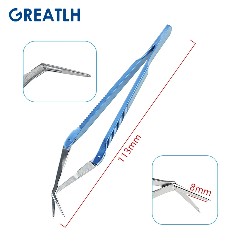 Ophthalmology Scissors Titanium Lens Removing Scissors 11.3cm Ophthalmic Tool
