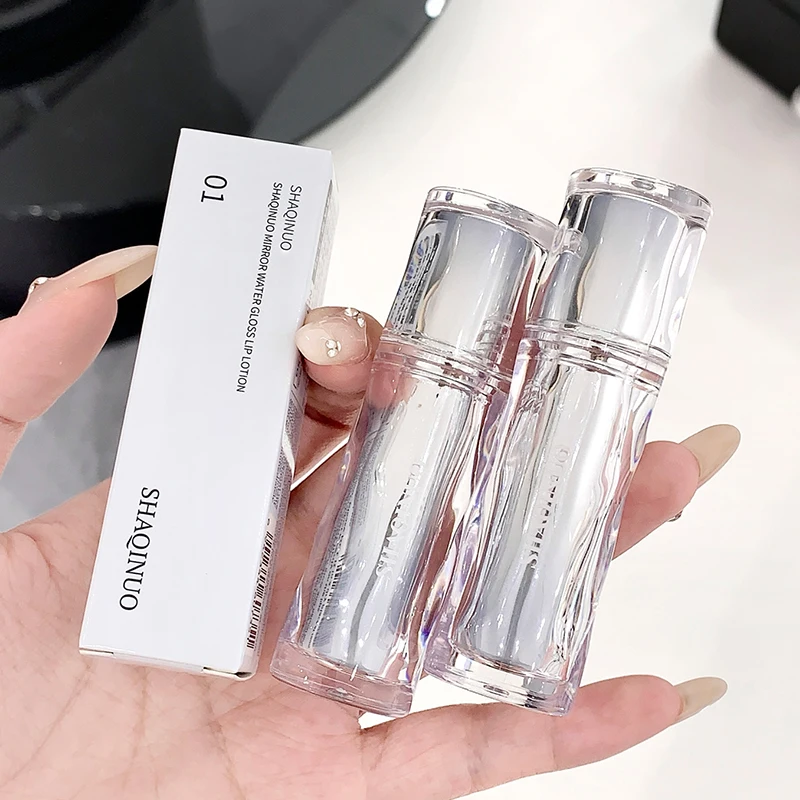 Spiegel Watergloss Lipdauw Lage Verzadiging Glas Lip Toot Lip Glazuur Hydraterende Hydraterende Witte Mond Rood