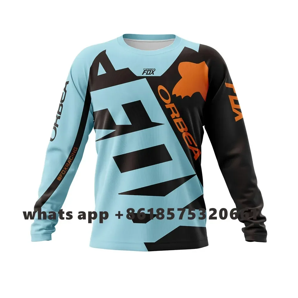 

ORBEA FOX Men's Enduro Short Jersey Camiseta Mtb Bike Shirt Cycling Team Downhill T-shirt Dh Off-road Bicycle Motocross Maillot