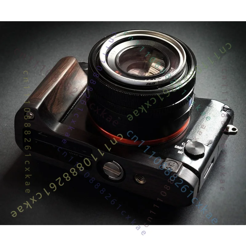 Simple Solid Wood Hand Grip For Sony RX1R2 RX1R II Camera,Wooden Handle Base Compact Full Frame Camera Replacement Accessory