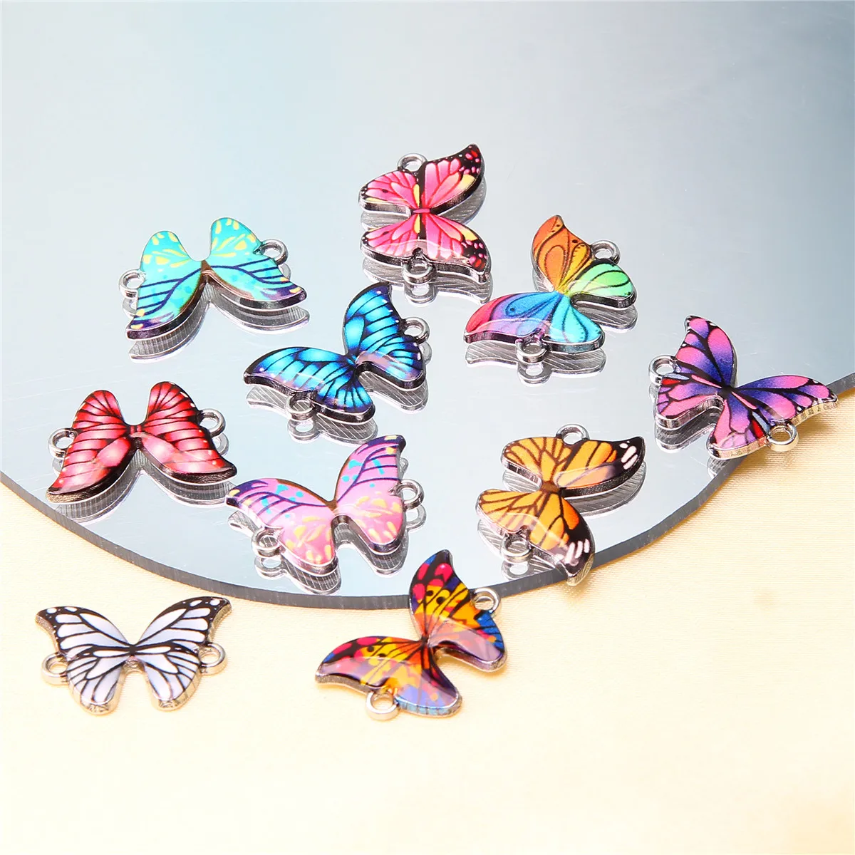 

10 шт., эмалевые аксессуары для изготовления ювелирных изделий, 21 х15 мм