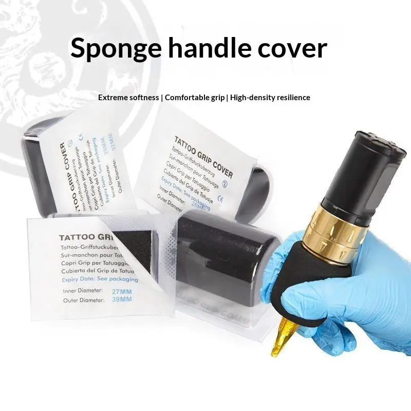 NEW Anti‑Slip Sponge Memory Foam Tattoo Grip Cover 1Pc Fits 25‑30Mm Tattoo Pen Portable Grip Sleeve Tattoo Artist Working Tool