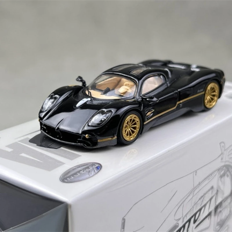 in stock 1:64 Utopia Black Alloy High-End Simulation Car Model Creative Decoration Item Holiday Gift