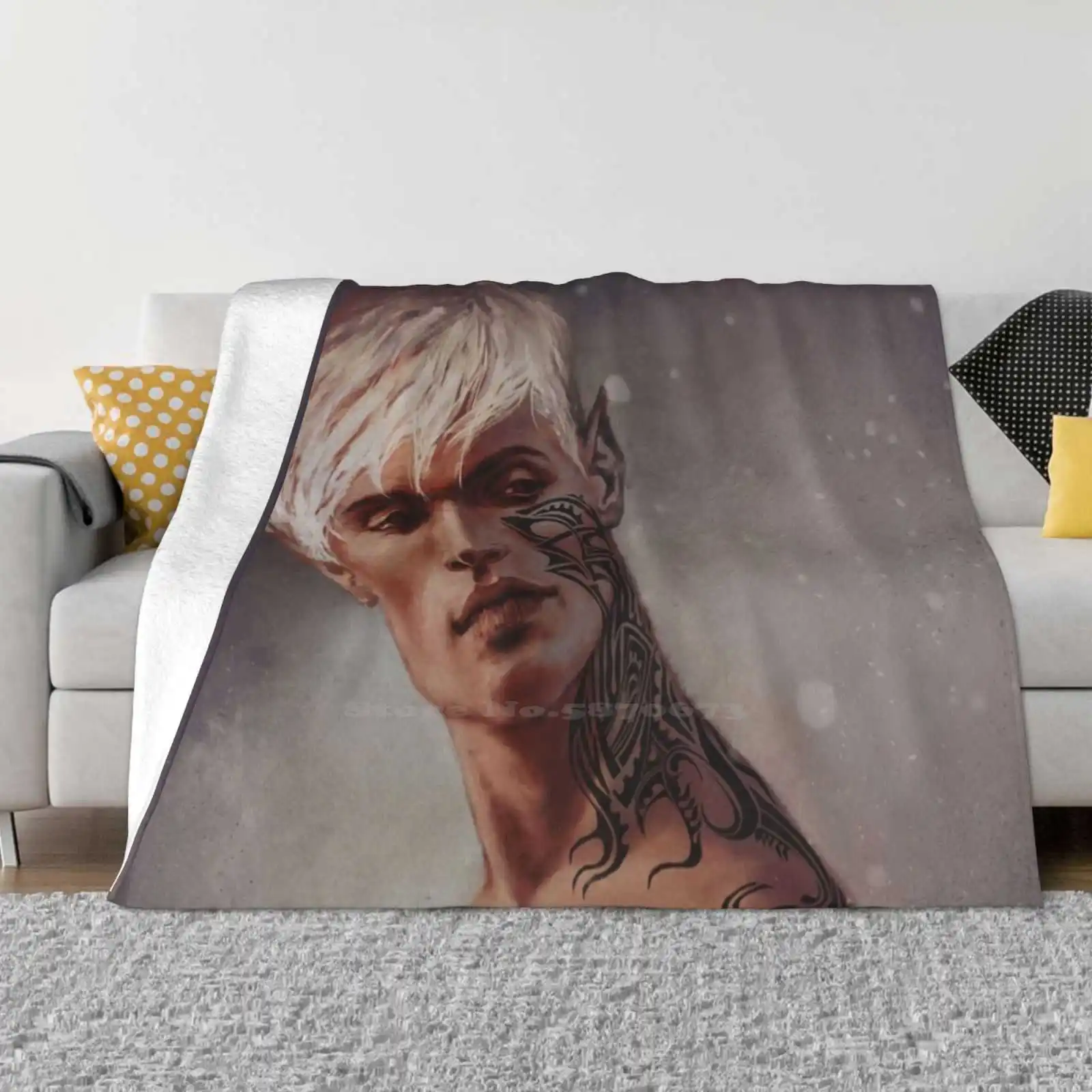 Rowan Throne Of Glass Blanket Soft Warm Travel Portable Blanket Throne Of Glass Rowan Whitethorn Portrait Fan Art Sarah J Maas