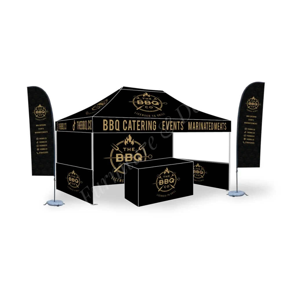 Fire Retardent Waterproof Aluminium Exhibition Tents Commercial Grade Pop up Canopy 10X20ft Trade Show Tent  Ez up Tents