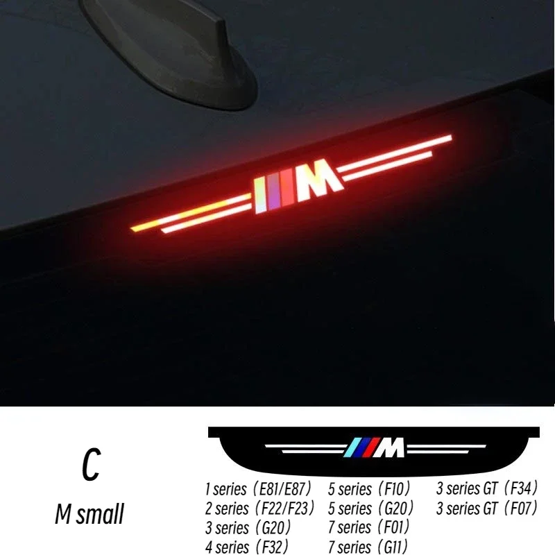 BMW High Mounted Brake Light Car Rear Parking Light for E60 E90 E81 E87 F01 F07 F10 F22 F23 F34 G20 G30 G11 G32 3D Car Sticker