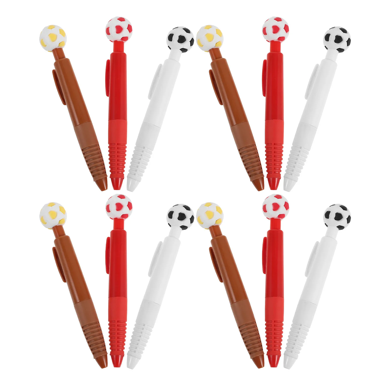 

12Pcs Soccer Ballpoint Pens 2026 Usa Mexico Canada Tournament Theme Retractable Football Pen Set Smooth Writing Soccer Party