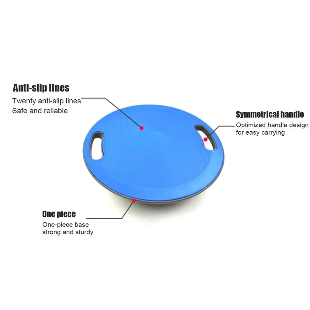 Yoga Balance Board Exercise Round Physical Stability Training Plate Indoor Outdoor Household Beginner Trainer 40cm Red