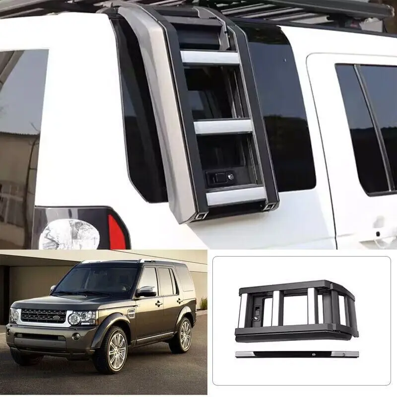 High quality and durable Foldable Lift able Ladder Protective Frame Step Roof Rack for Land Rover Discover 4 LR4 2010-2016