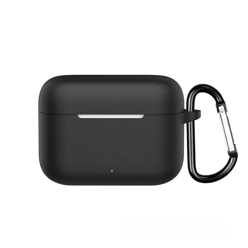 For Realme Buds T200 Protective Case ,Silicone Shockproof & Dustproof Cover with Carabiner for TWS Earphones