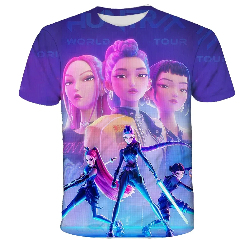 New Fashionable Printed Short Sleeved Summer Casual T-shirt, Suitable for Children, Girls, and Boys