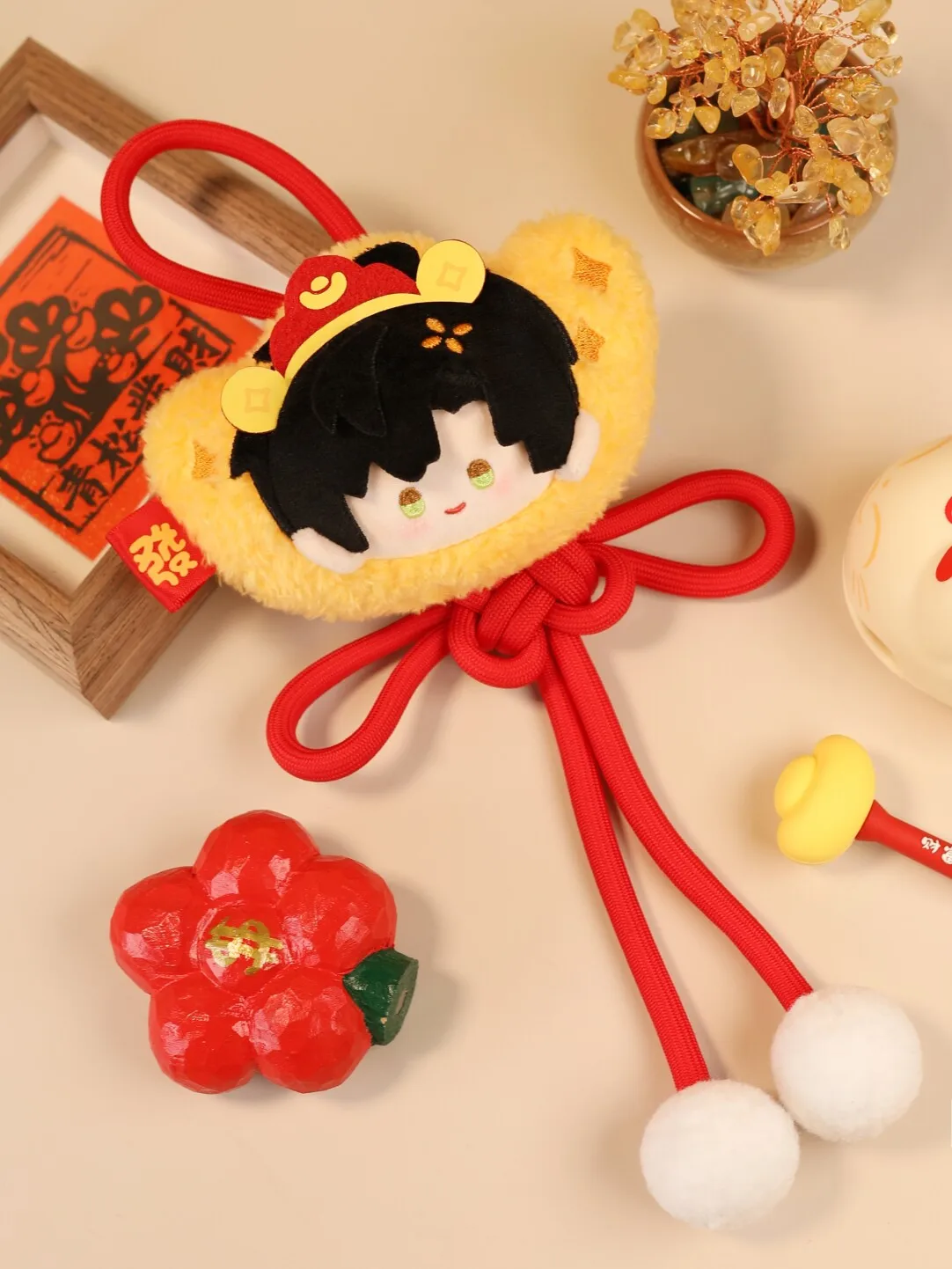 Em estoque 10cm amor e espaço profundo sylus caleb xavier rafayel vermelho sorte pelúcia plushies boneca roupas chaveiro saco anime jogo crianças