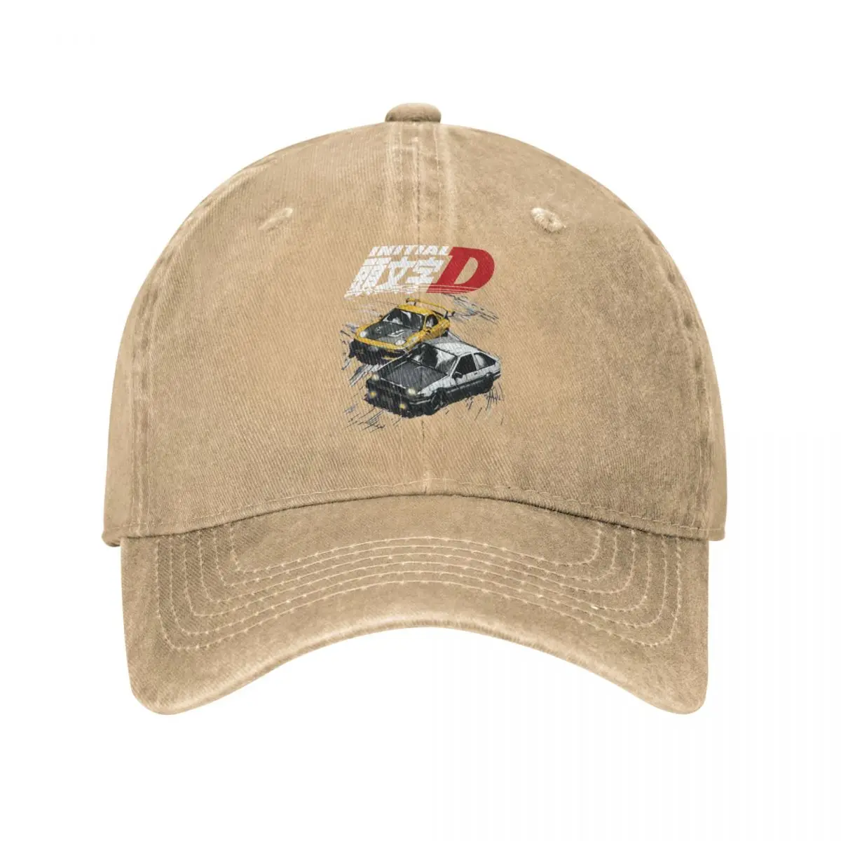 Mountain Drift Racing Initial D Tandems AE86 Vs FD Rx-7 Baseball Cap Style Distressed Cotton Outdoor All Seasons Travel Caps Hat