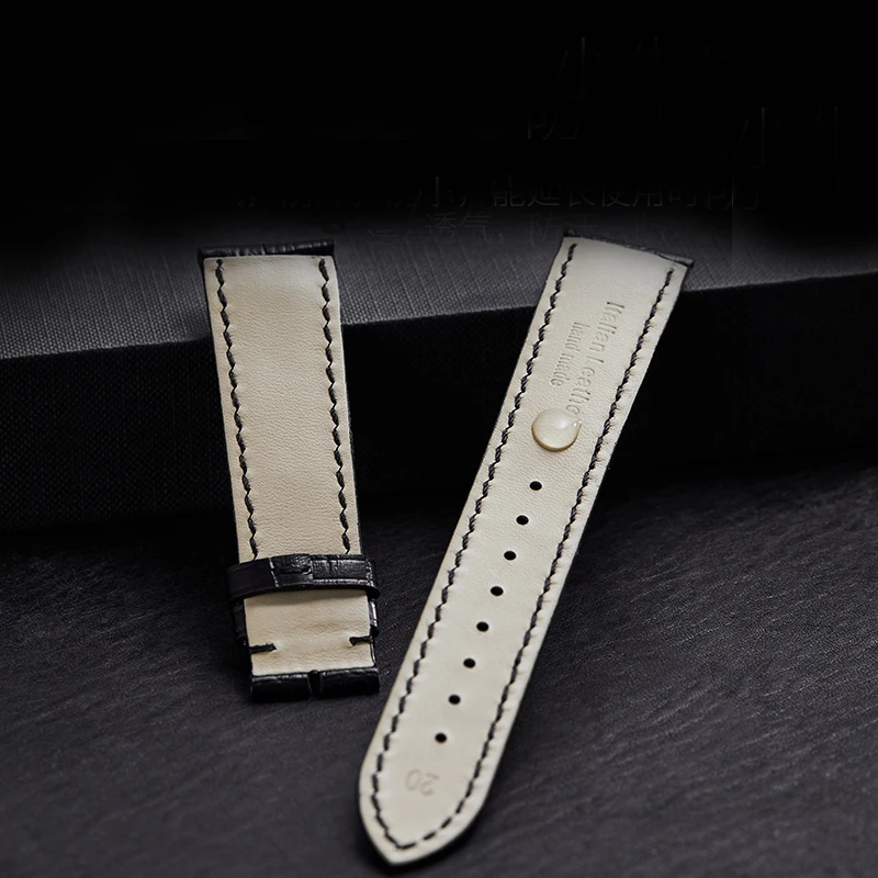 جلد العجل مربط الساعة 12 مللي متر 18 مللي متر 20 مللي متر 22 مللي متر 24 مللي متر الأشرطة مع الصلبة التلقائي فراشة مشبك الأعمال حزام (استيك) ساعة