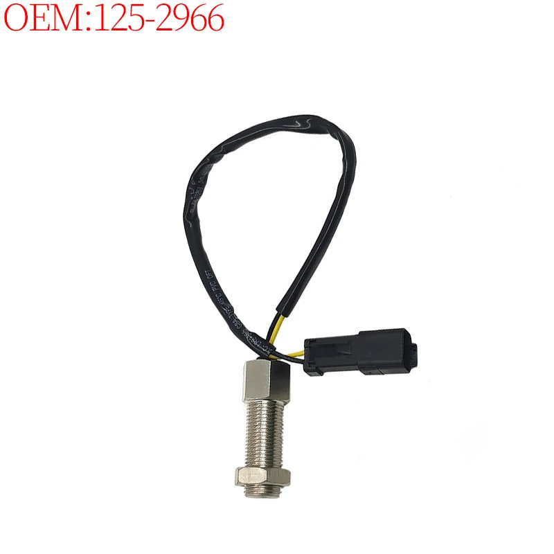 Los accesorios de excavadora son adecuados para el sensor de velocidad del motor Caterpillar E320B 3066 125-2966 1252966   Piezas nuevas de alta calidad.