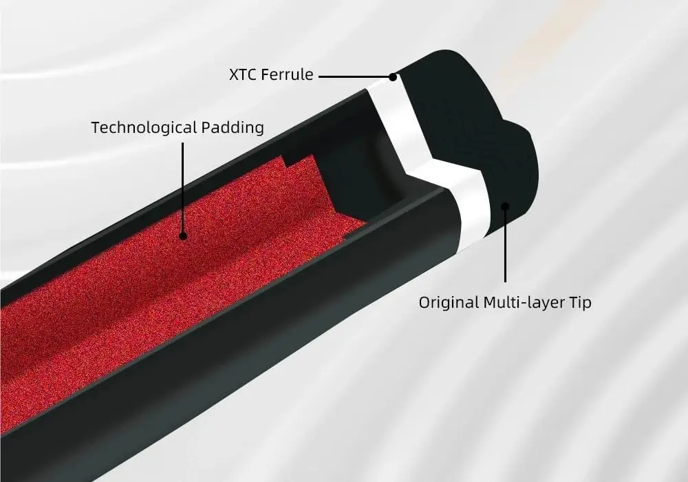 202512.5 ملم عصا حمام السباحة من ألياف الكربون |   انحراف منخفض جديلة البلياردو |   عصا السنوكر ذات النمط الأبيض للعب الاحترافي