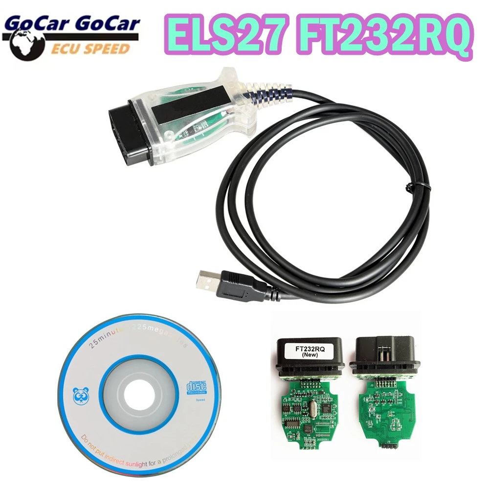 

Лучшая высококачественная функциональная стабильная ELS27 FORScan Green PCB PIC24HJ128CP504 + FT232RQ OBD2 сканер для Ford