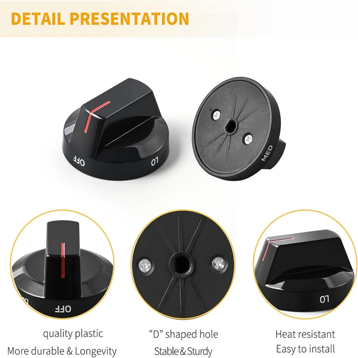 

DG94-03500A/Z Stove Knob Replacement Parts for Stove Parts DG94-03500U Burner Knob for NX60T811SS NX60T8711SG NX60T8711