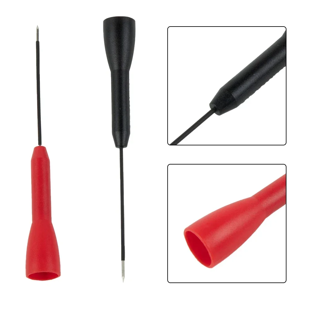 Test Probes Car Probes Accessories Back Probe Black+red Extention Multimeter PVC+Brass 84.3mm Length Brand New