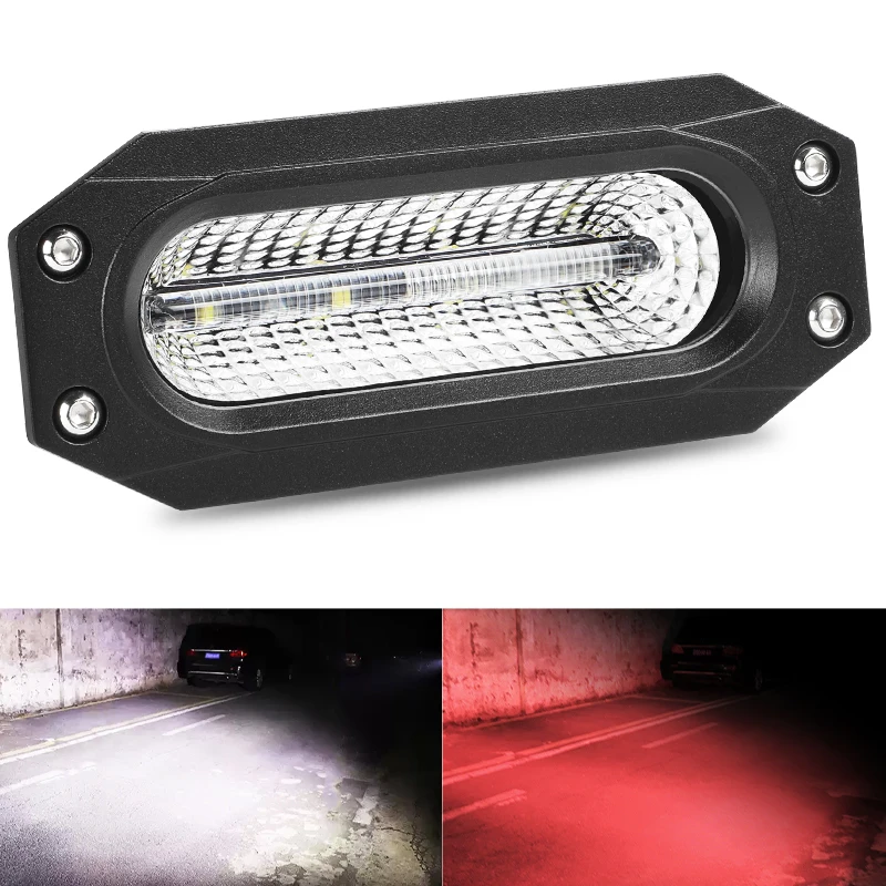 

Flush Mount 7 inch LED Reversing Light Off Road 4x4 LED Work Light Pods Cruising Warning Running Light For Jeep SUV ATV UTB UTV