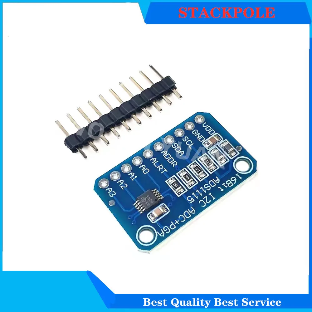 16 Bit I2C ADS1115 Module ADC 4 Channel With Pro Gain Amplifier RPi Development Board