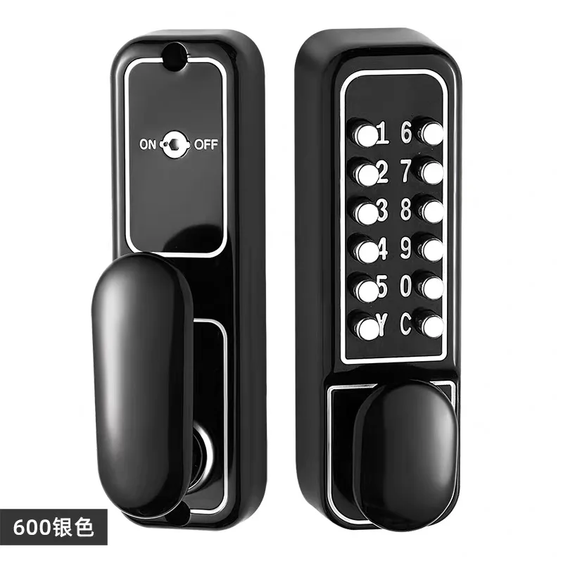Fence Style Mechanical Combination Lock Outdoor Iron Gate Door Lock Password Keypad for Courtyard Yard Wooden Gate Zinc Alloy