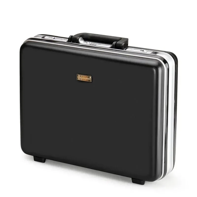18-inch Aluminum Frame Anti-Theft Business Briefcase - TSA Lock Secure Laptop Case for Travel, Durable Carry-On Storage Handbag