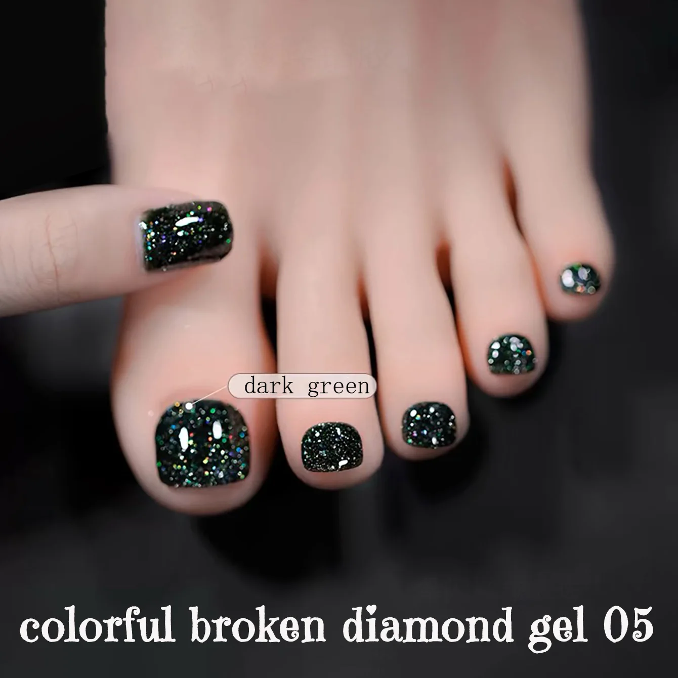 1-8 Stück PSK Glänzender Bunter Gebrochener Diamant Gel-Nagellack 2026 Neu Aufhellender Glitzer Rosa Blau Rot Gel-Nagelkunst Nagelzubehör – Detail 7