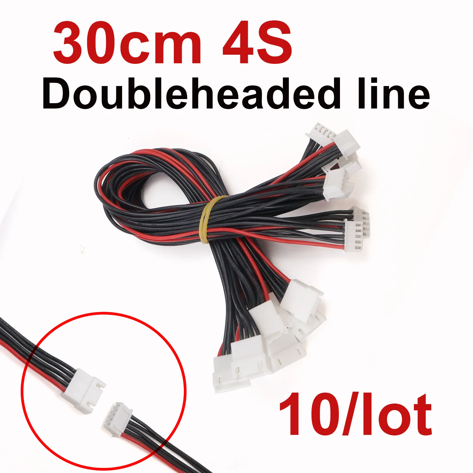 10Pcs JST-XH 1S-8S 22AWG Balance Charger Extension Cable Silicone Wire 30cm Lead Cord Plug for RC Lipo Battery Charger Drone view 5