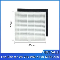 Ilife 스위퍼 액세서리, 필터 요소에 적합, A7, V8, V8s, V80, X750, X785, X80