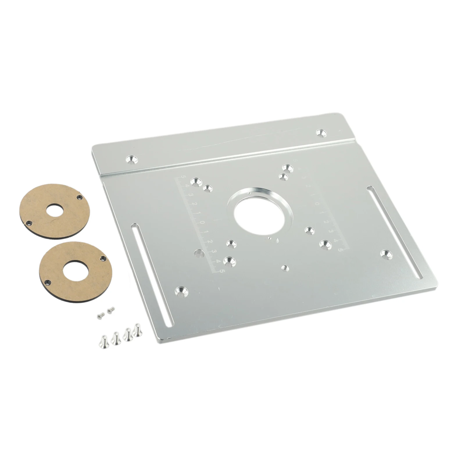 Imagem -03 - Alumínio Router Tabela Inserir Placa Router de Madeira Elétrico Máquina de Corte Flip Plate Instalar Bancos de Madeira 240x200x5 mm 1pc