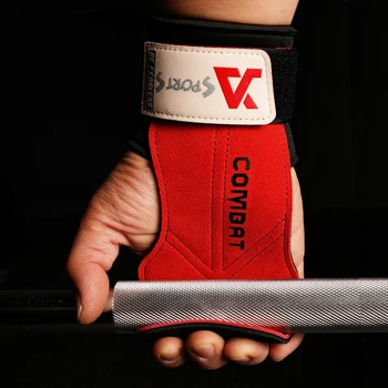Cowhide Weightlifting Grip Gloves 1