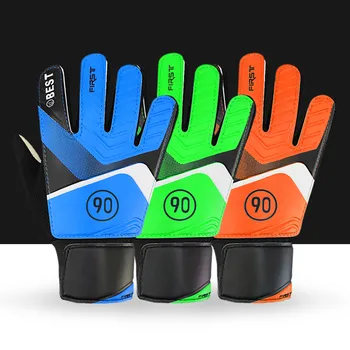 1 Pair Children Anti-Slip Glove Goalkeeper Gloves Finger Protection Goal Thickened Latex Football Gloves