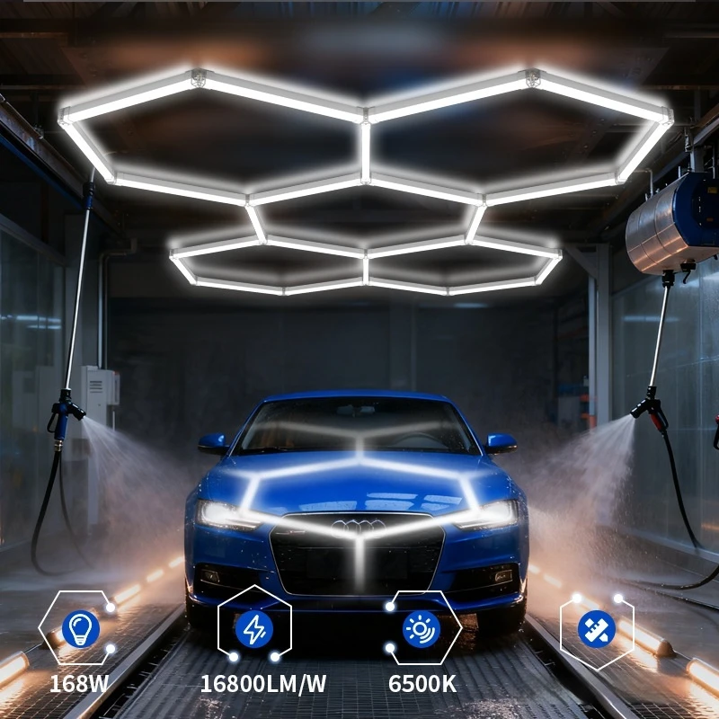 

Hexagonal Led Garage Lighting, Energy-Saving Honeycomb Led Lights, Suitable for Showroom, Barber Shop Ceiling Lighting, Workshop Honeycomb Led Ceiling Lights, Hexagonal Led Garage Lights, Honeycomb Detail Lighting 85V-265V Office/Extra-Large Workshop Led 