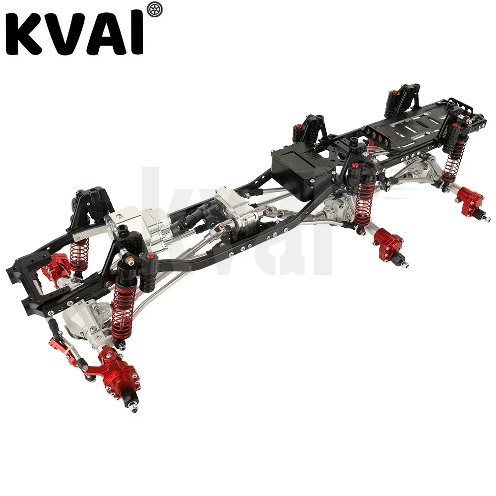 

All-Metal 6x6 Chassis Frame with Portal Axles for 1/10 SCX10 II RC Car Model Simulation Climbing Upgrade Car Refit Kit Parts