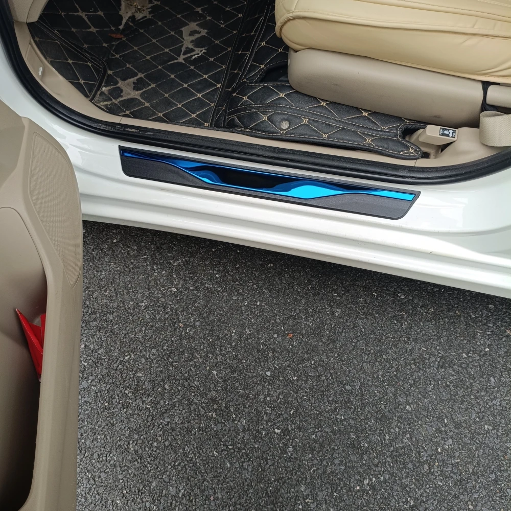 For OMODA 5 OMODA5 Car Door Sill Welcome Pedal Adhesive Threshold Protector Sticker ABS Steel Anti-Scratch Entry Guard Trim Cove
