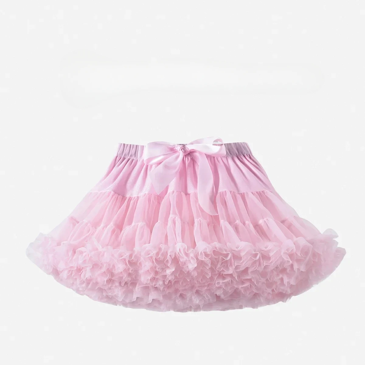 HOT Girls Tutu Skirts Solid Fluffy Tulle Princess Ball Gown Pettiskirt Kids Ballet Party Performance Dress for Children