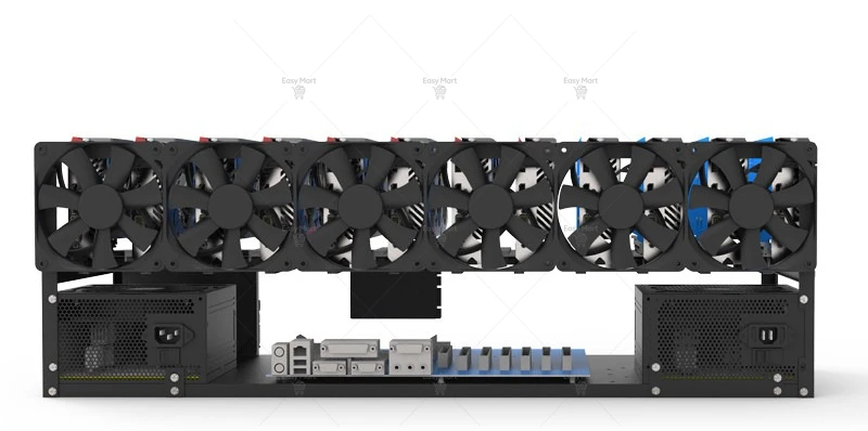 Fixed Rack Open Dual Power Graphics Card Rack AI Supercomputer GPU Display