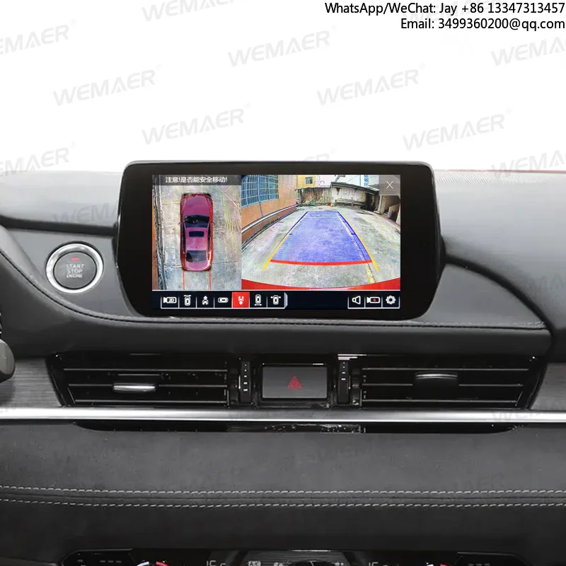 

Система кругового обзора 360 AHD для парковки и безопасности с записью на оригинальный экран, 3D-камера для Mazda 6 CX-5