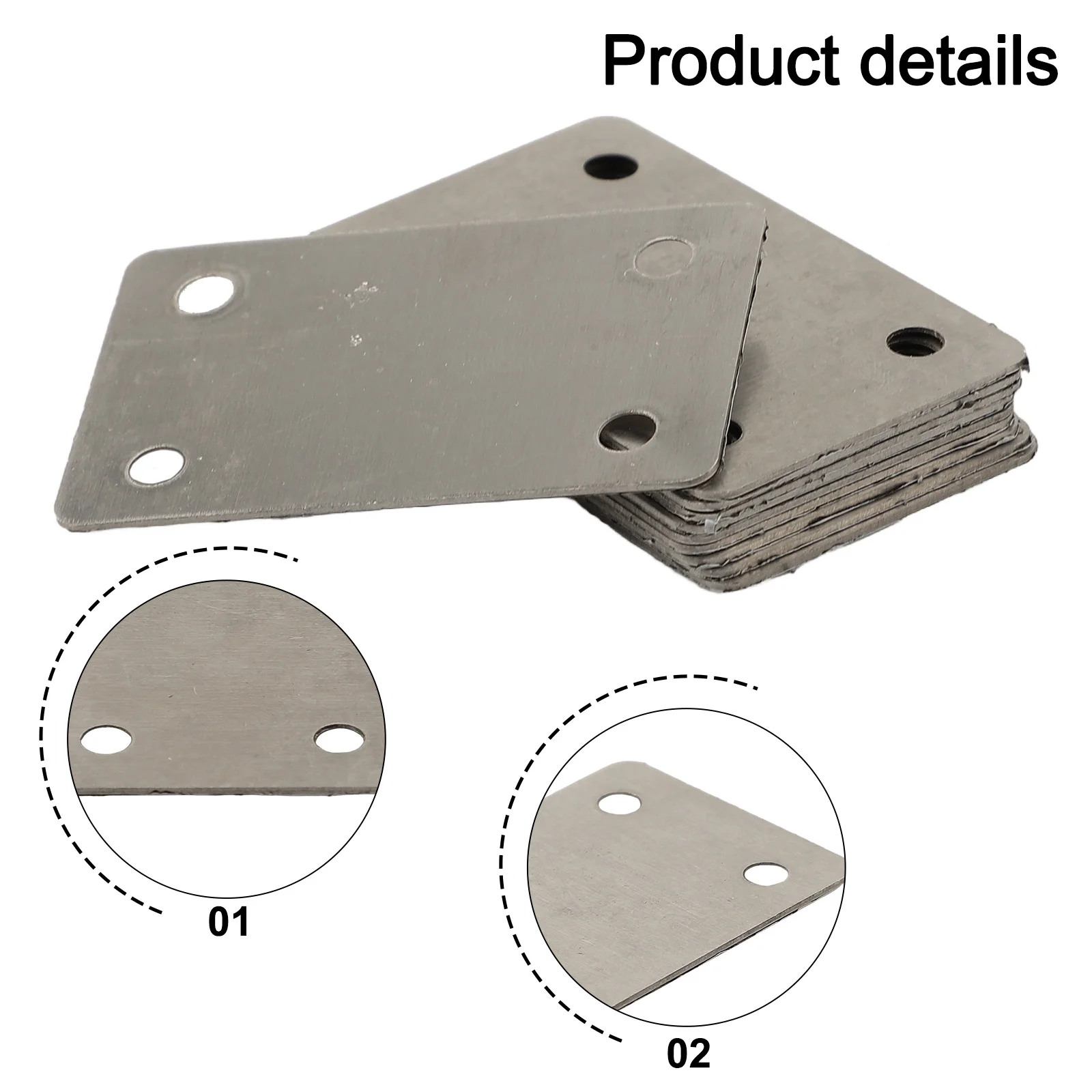 Connection Plates 4-hole Bracket Home Improvement 60*38mm DIY Furniture Support Plates Comprehensive Set DIY Projects
