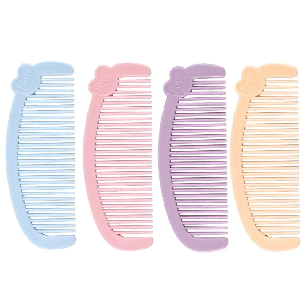 Hairdressing Comb Hair Care Mini Comb Portable Smooth Cute Hair Comb Candy Color Love Kids Hair Brush Students