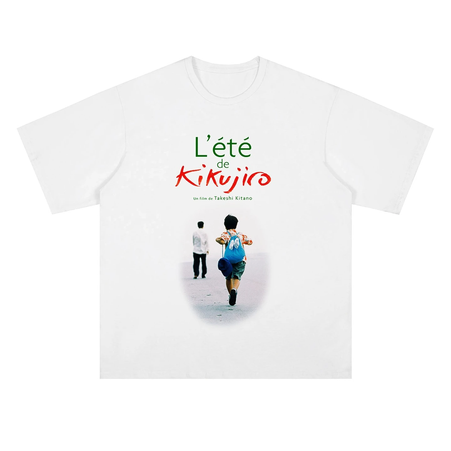 

Chrysanthemum Kojiro's Summer Movie Short Sleeve T-shirt Printing Art Niche To Restore Ancient Ways Men and Women Loose