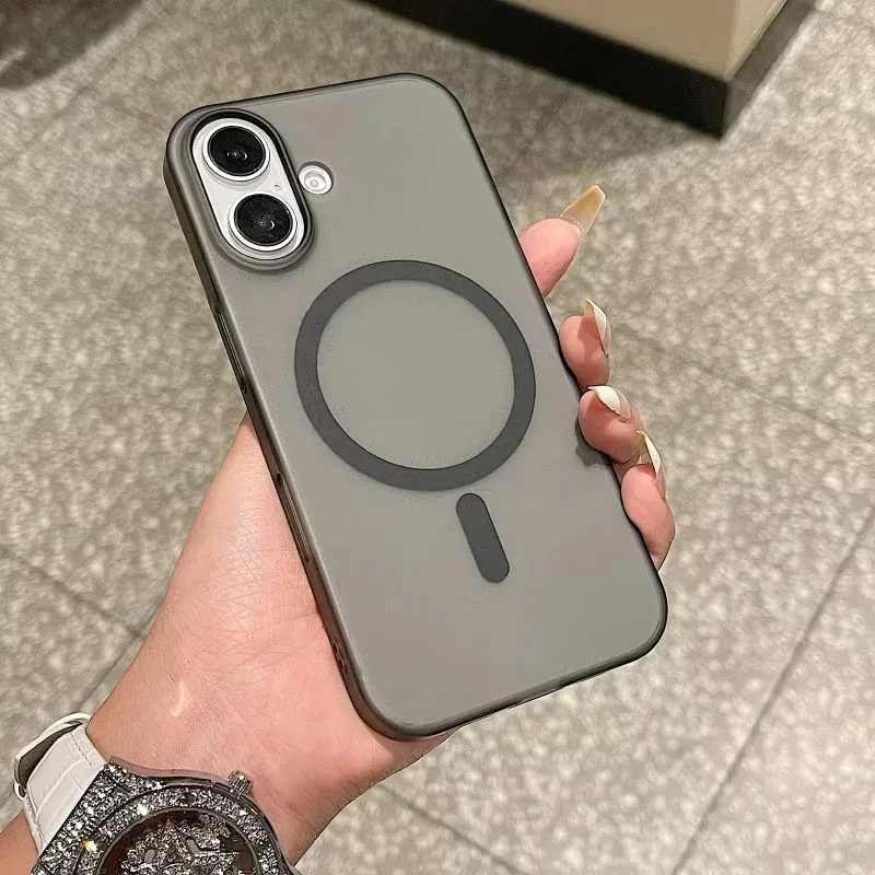For Magsafe Case For iPhone 17 Case Funda iPhone 11 16 17 18 Pro Max 12 13 14 15 Air Matte Magnetic Wireless Charging Case Cover view 6