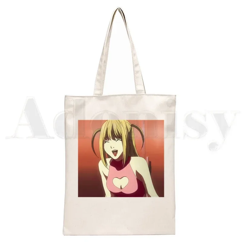 Retro Death Note Misa Amane Japan Anime Manga Handbags Shoulder Bags Casual Shopping Girls Handbag Women Elegant Canvas Bag