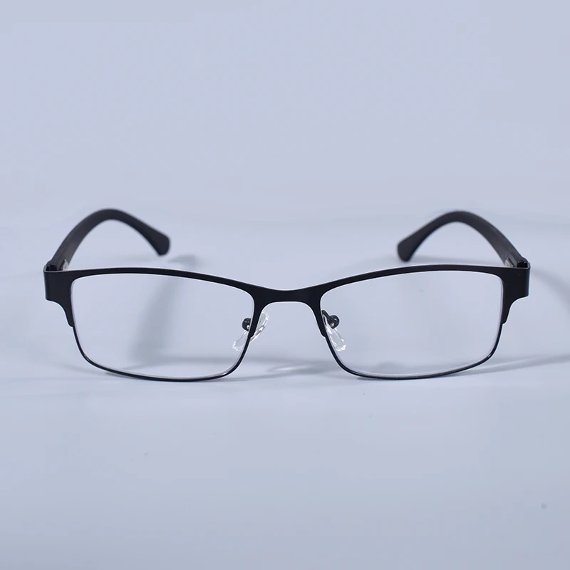 Edelstahl Lesebrille Männer Business Presbyopie Brille Männlich Anti Blau Licht Brillen Frühling Scharnier + 100 + 125 + 150 + 175 – Detail 6