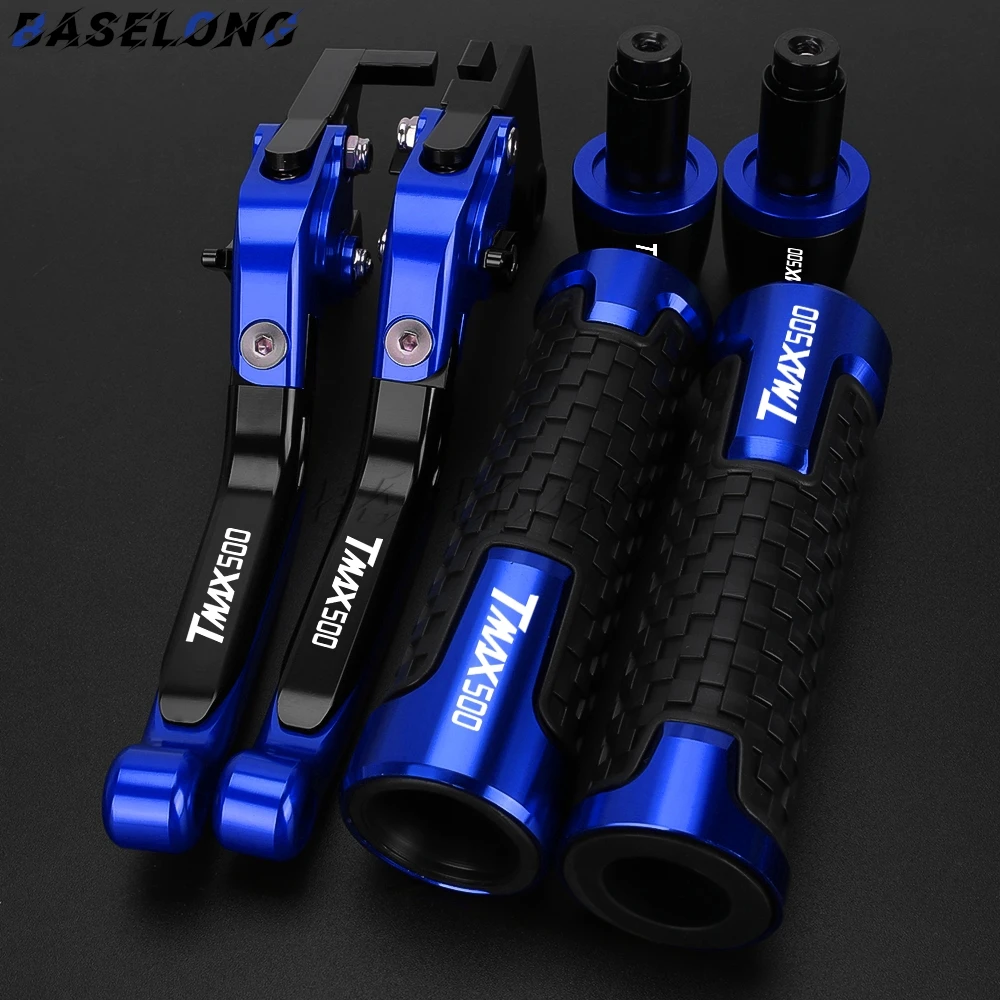 

For Yamaha TMAX500 T MAX 500 Tmax 500 2008 2009 2010-2018 Motorcycle Adjustable Clutch Brake Levers Handle Bar End Grips Caps