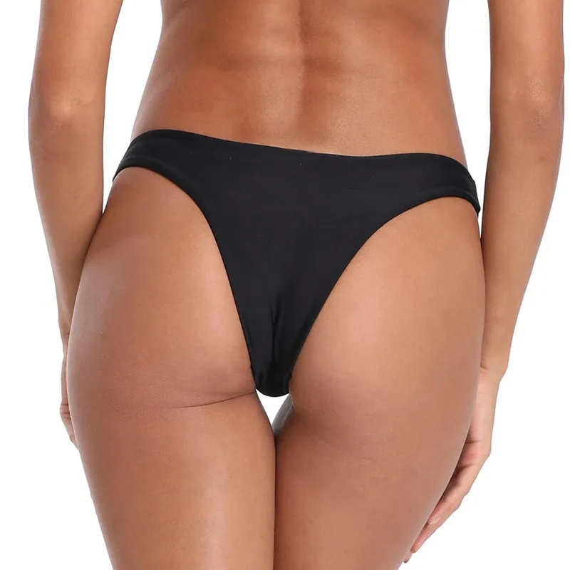 Black Tanga Hot Sale Women Sexy Bottoms Swimsuit 2026 Bikini Swimwear Cheeky Thong V Swim Trunks Brazillian Swimsuit Swim shorts