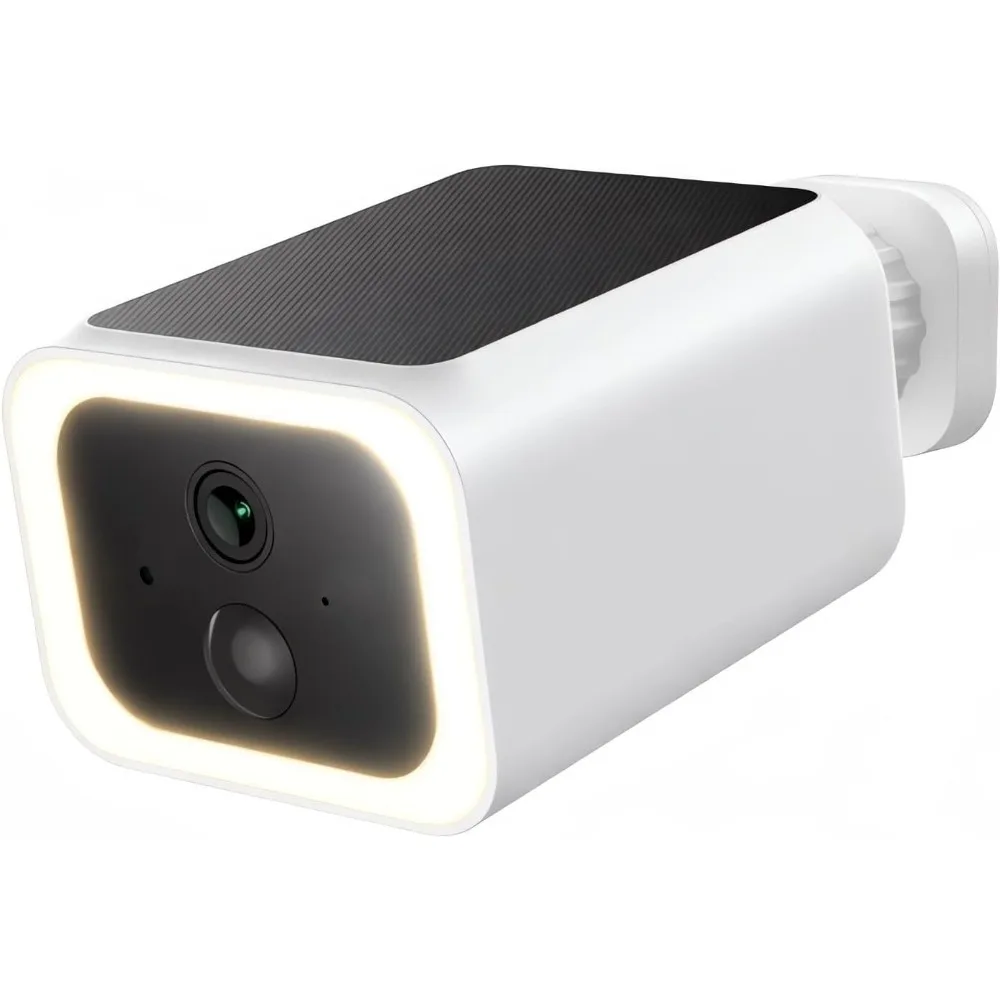 Wireless Outdoor Security Camera with Solar Panel, 2.4GHz Wi-Fi, AI Human Detection, Cloud Storage, 2K Night Vision, Waterproof