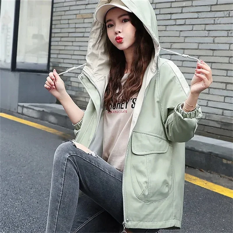 Short Windbreaker Women's 2024 Spring And Autumn New Korean Version Fashion Loose Casual Small Short Coat Women's Trendy ins