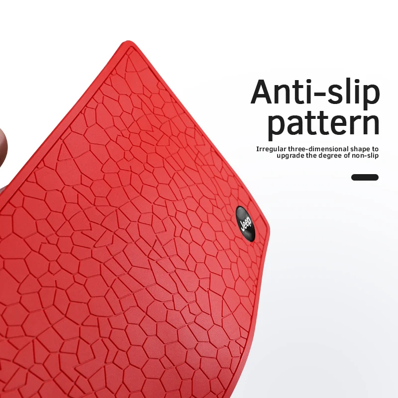 بولي كلوريد الفينيل جيب سيارة سجادة ضد الإنزلاق لوحة القيادة الهاتف المضادة للانزلاق جل الوسادة ل جيب رينيجيد البوصلة جراند شيروكي رانجلر باتريوت روبيكون